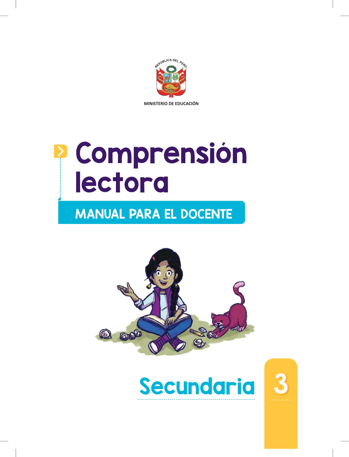 Página 3 de Comprensión lectora 3 : manual para el docente de tercer grado de Secundaria · 2017