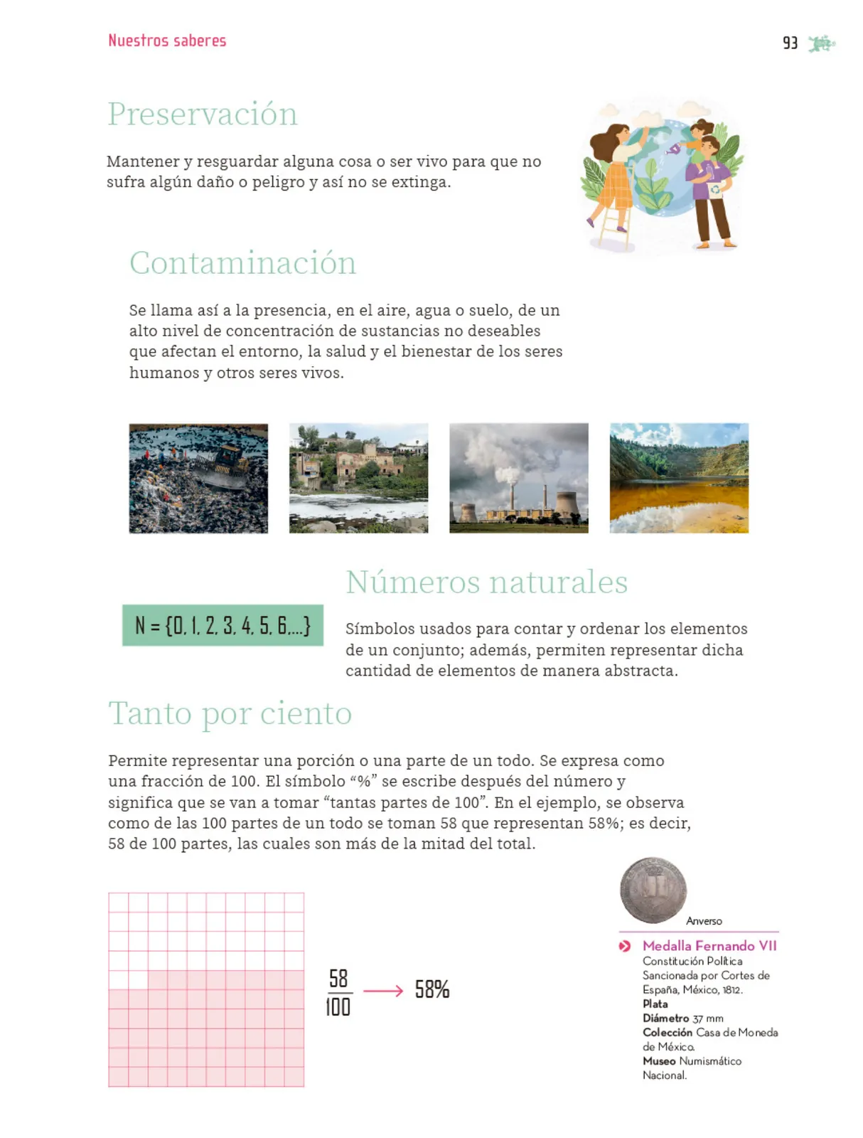 Página 94 de Nuestros saberes: Libro para alumnos, maestros y familia.   Libro de Educación Primaria Grado 5°  Ciclo Escolar 2025 - 2026