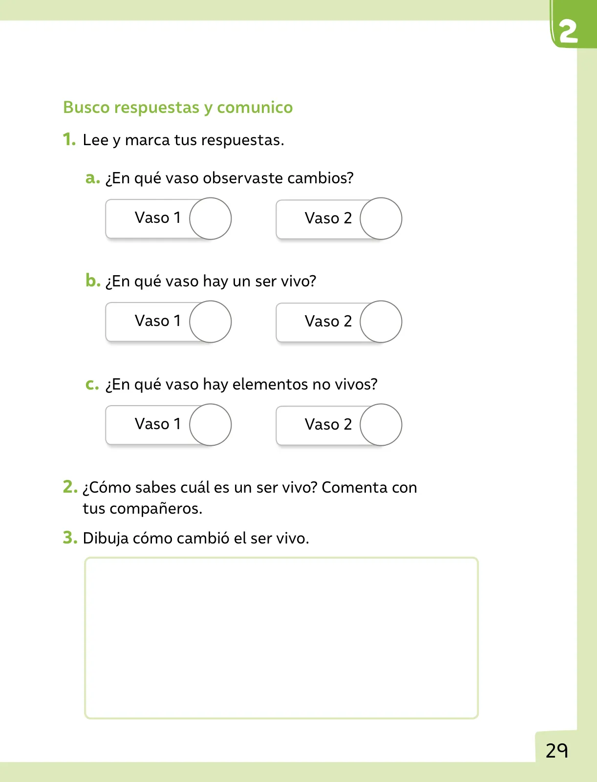 Página 30 de Ciencias Naturales – Primero Básico | Texto del Estudiante (MINEDUC) – Descargar PDF · 2024