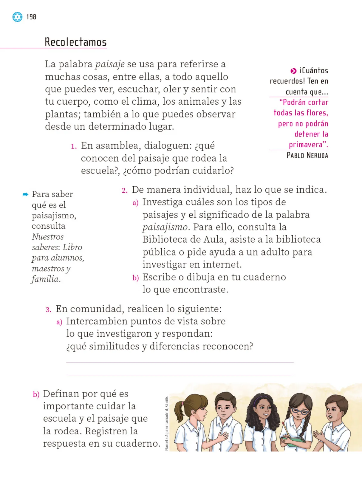Página 199 de Proyectos Escolares. Libro de Educación Primaria Grado 1° Ciclo Escolar 2025 - 2026