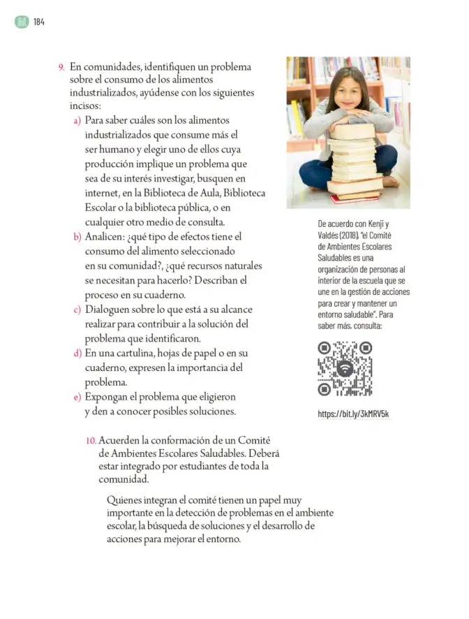 Página 187 de Proyectos Comunitarios. Libro de Educación Primaria Grado 5° Ciclo Escolar 2025 - 2026