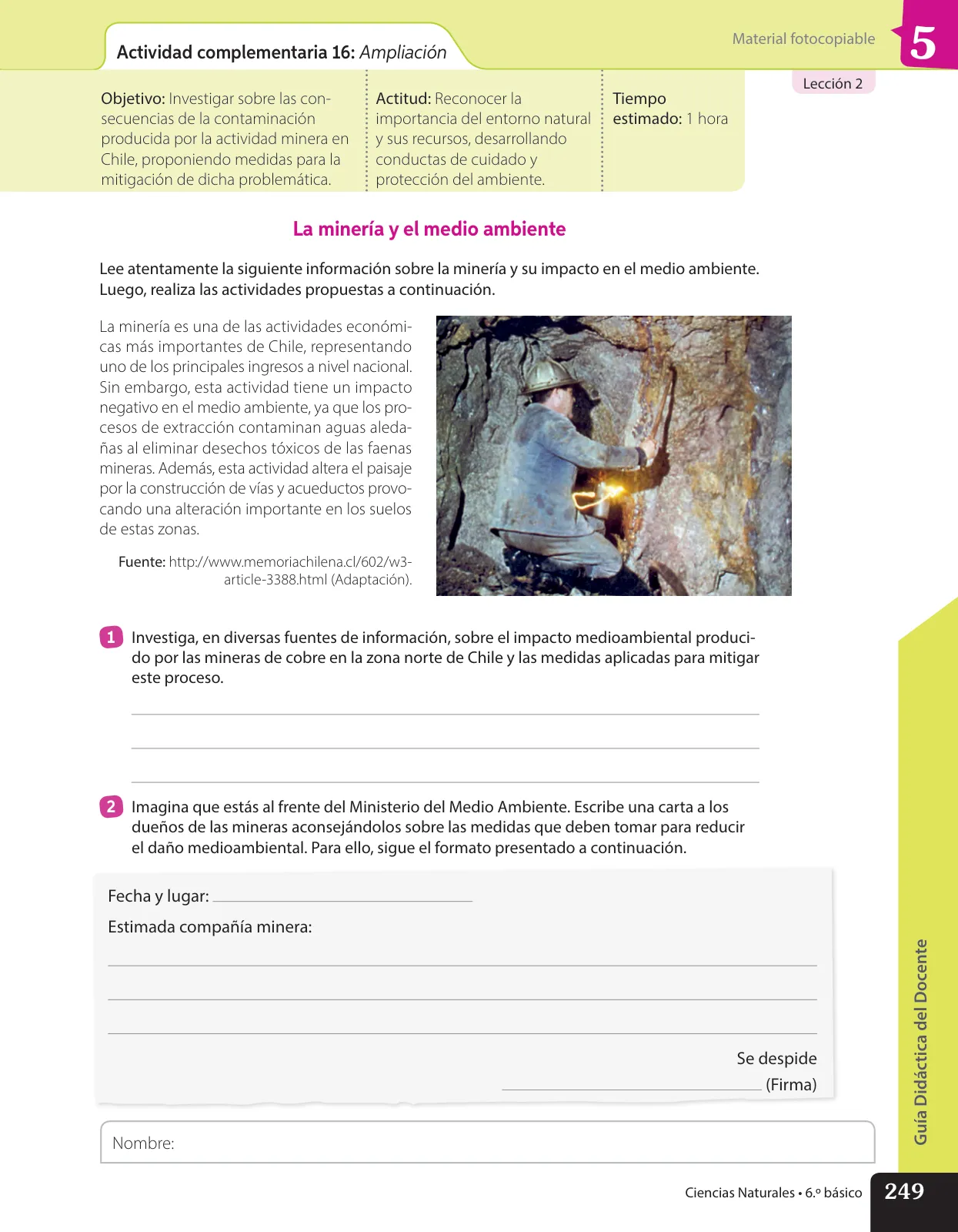 Página 136 de Libro de Ciencias Naturales – Quinto Básico | Texto del Estudiante MINEDUC – Descargar PDF · 2024