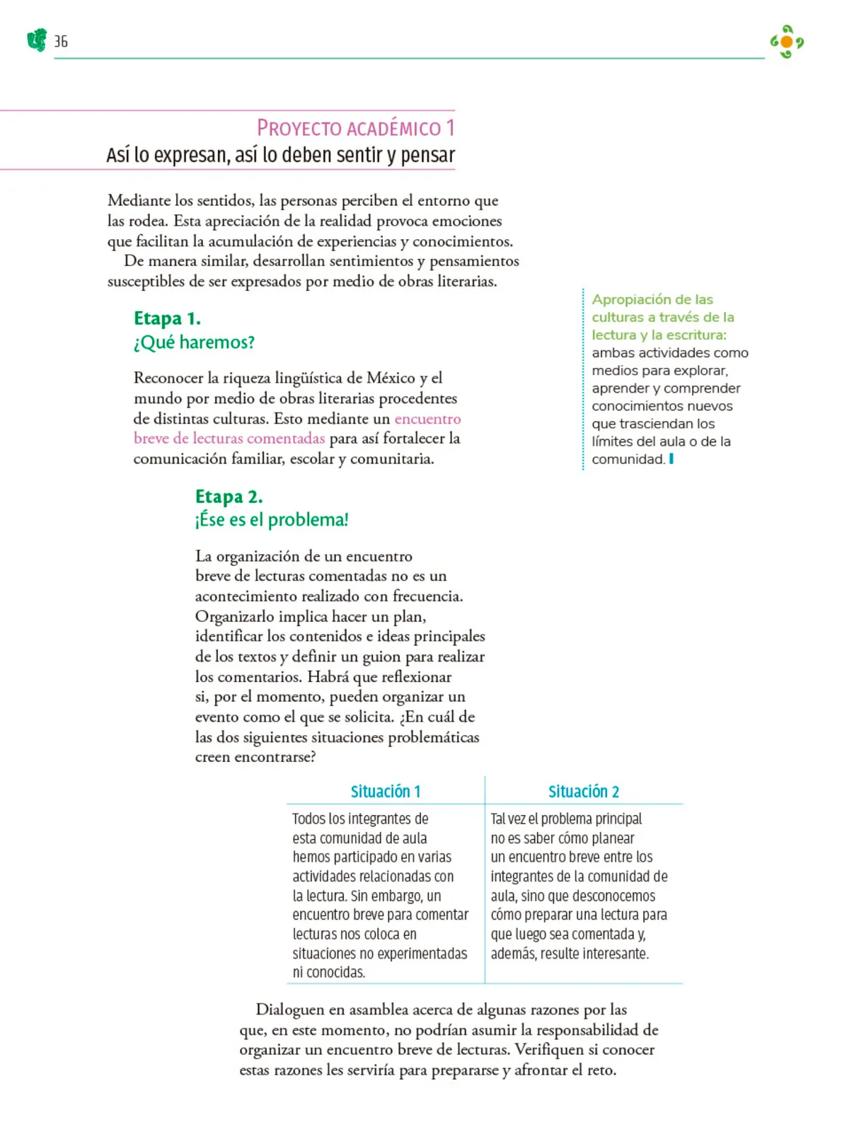 Miniatura página 37 de Colección Ximhai. Nuestro libro de Proyectos. Tomo I.   Libro de Educación Telesecundaria Grado 1°  Ciclo Escolar 2025 - 2026