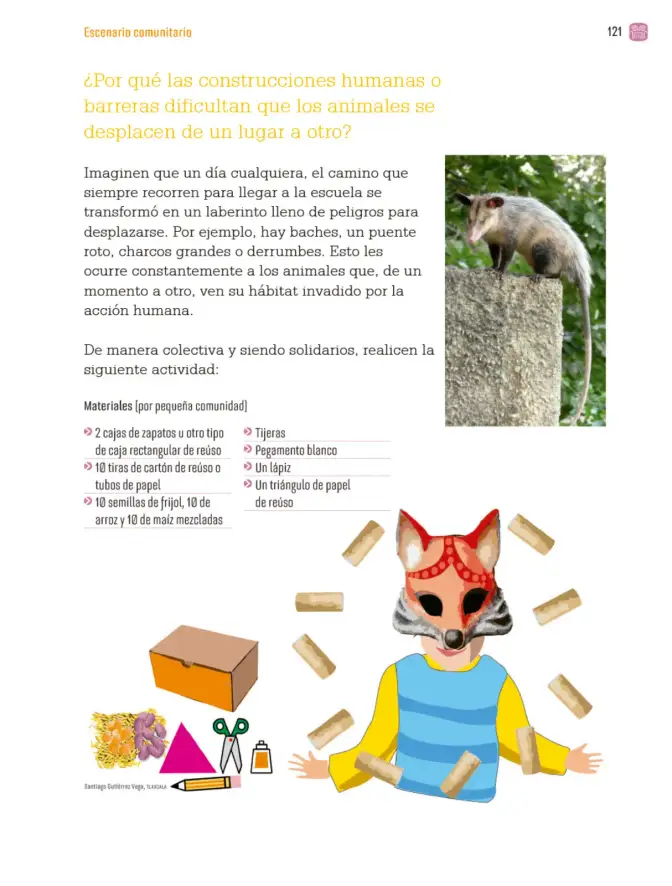 Página 124 de Proyectos Comunitarios. Libro de Educación Primaria Grado 3° Ciclo Escolar 2025 - 2026