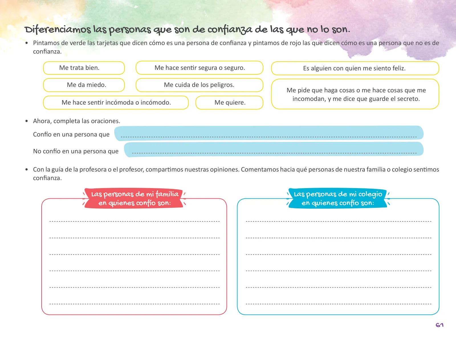 Miniatura página 63 de Cuadernillo de Tutoría Cuarto Grado Educación Primaria 2019 ﻿ · 2019