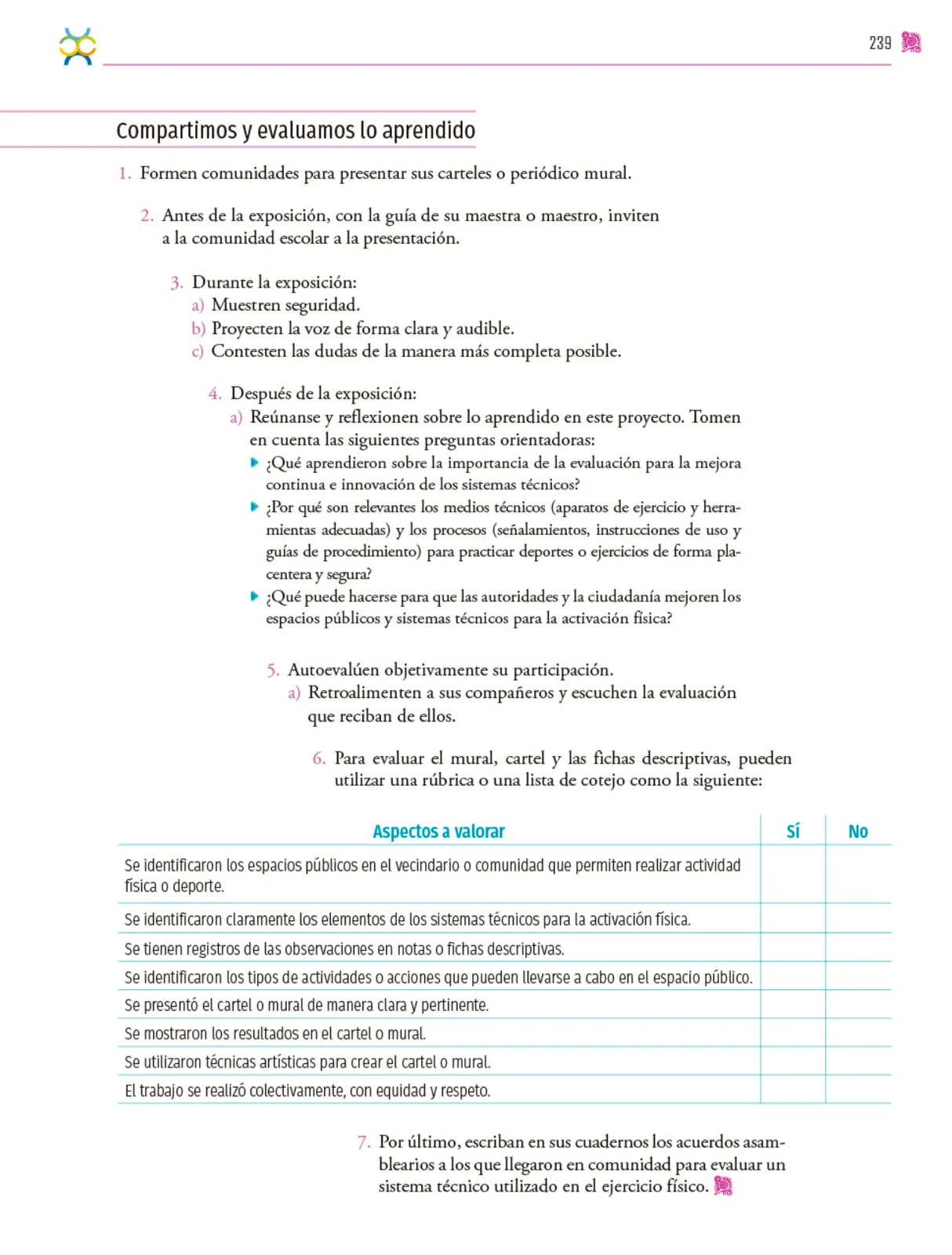 Miniatura página 240 de Colección Ximhai. Nuestro libro de proyectos.   Libro de Educación Secundaria Grado 1°  Ciclo Escolar 2025 - 2026