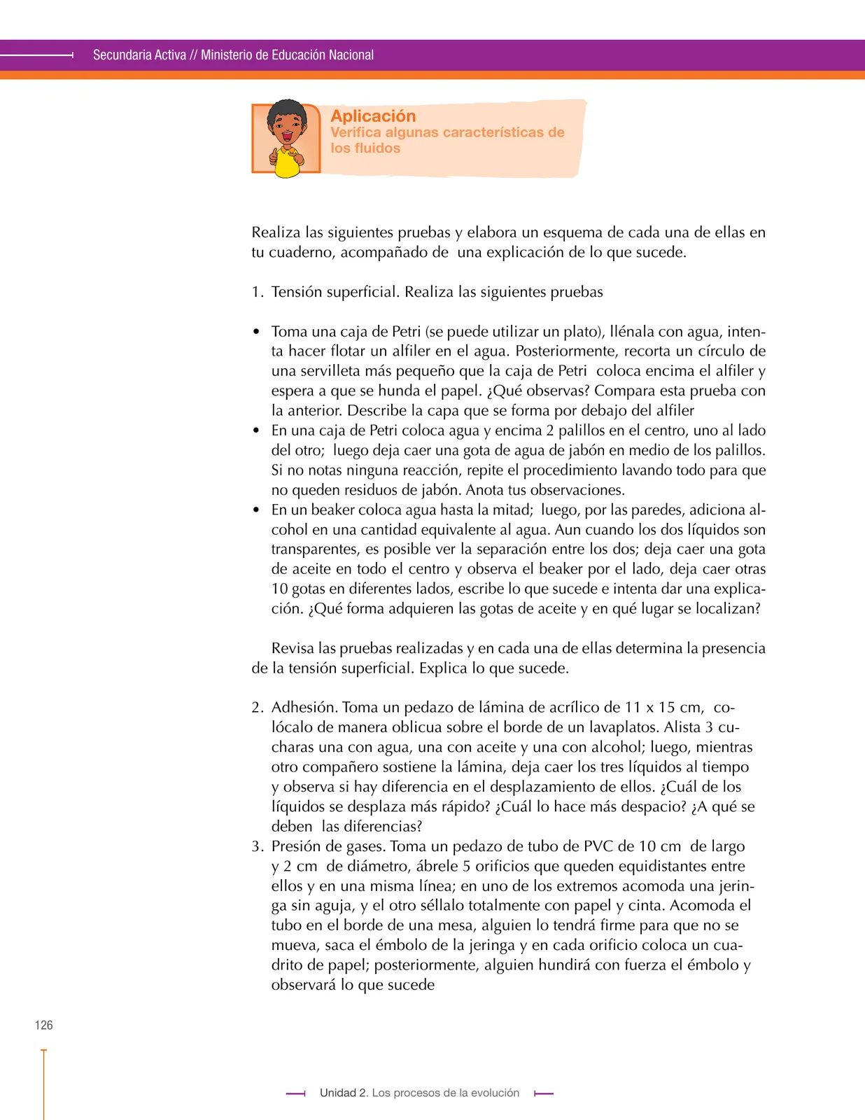 Página 126 de Ciencias Naturales 9° · Secundaria Activa