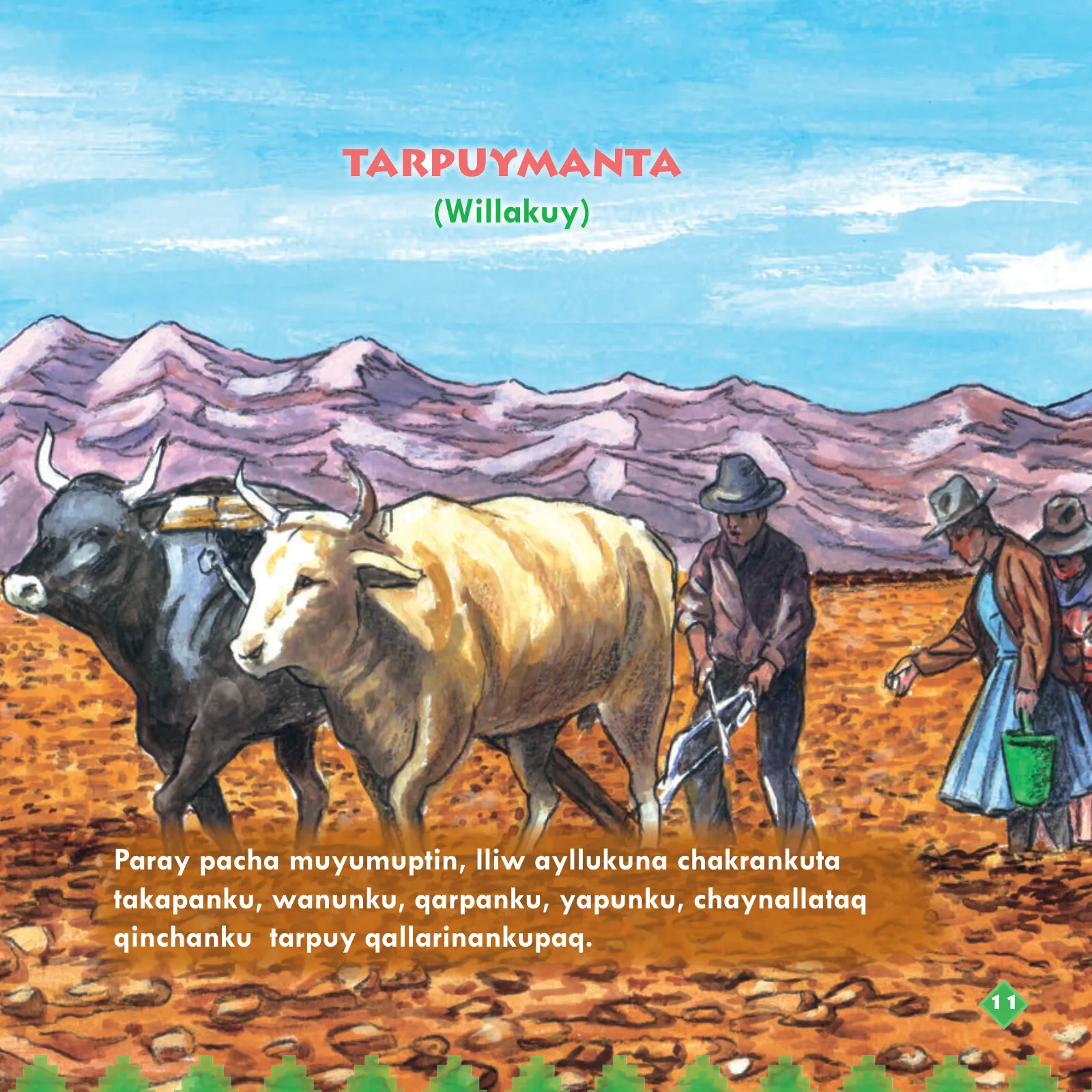 Miniatura página 13 de Llaqtaypa Kawsayninkuna. Saberes de los pueblos - 4° Primaria - Quechua chanka · 2023