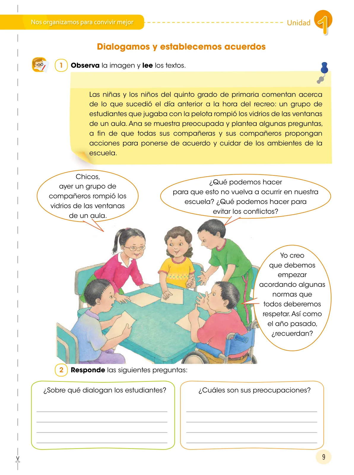 Miniatura página 10 de Comunicación 5 : cuaderno de trabajo para quinto grado de Educación Primaria 2019 · 2019