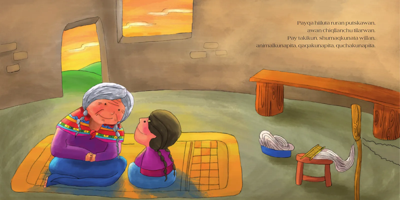 Página 3 de Awila Mikayla. Willakuy 10, Quechua Huánuco · 2009