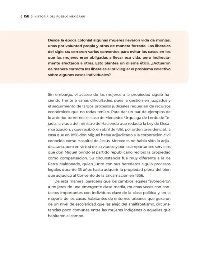 Página 159 de Historia del pueblo mexicano. Multigrado Libro de Educación Telesecundaria Grado 1° Ciclo Escolar 2025 - 2026