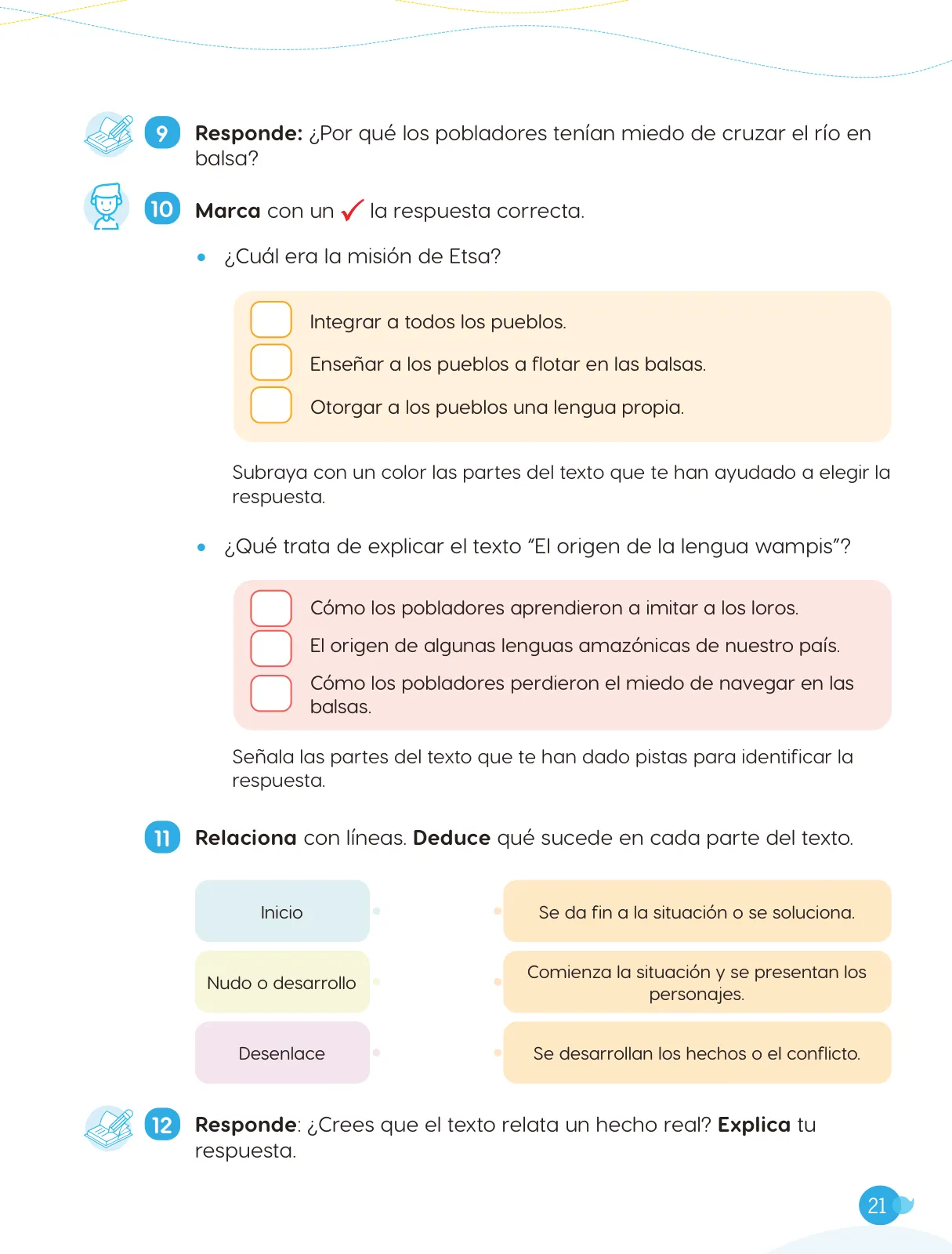 Página 23 de Cuadernillo de Comunicación 4. Cuarto grado de Primaria · 2024