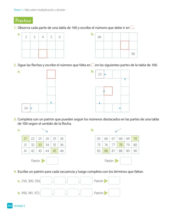 Página 196 de Matemática – Tercero Básico | Texto del Estudiante MINEDUC – Descargar PDF · 2019