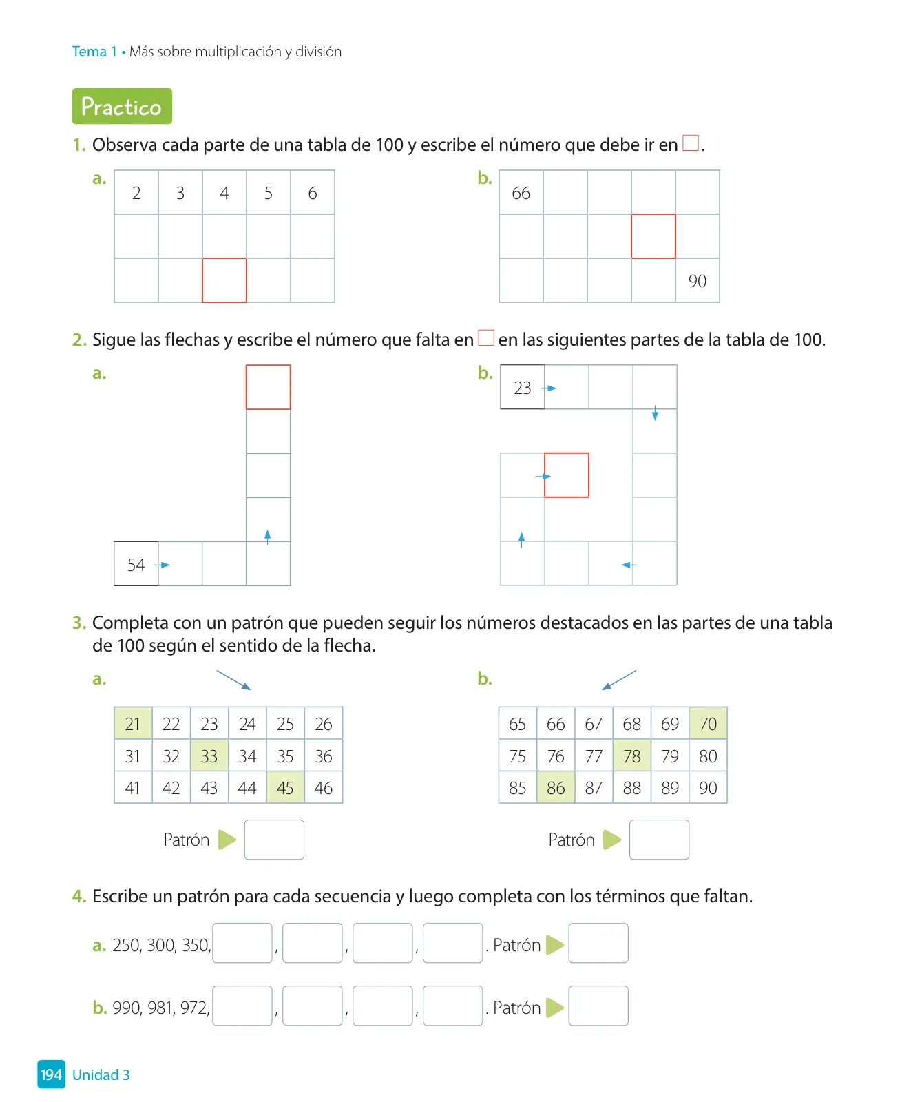 Miniatura página 196 de Matemática – Tercero Básico | Texto del Estudiante MINEDUC – Descargar PDF · 2024