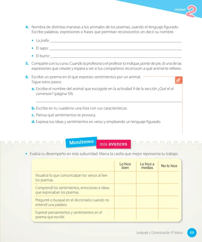 Página 183 de Lenguaje y Comunicación – Cuarto Básico | Texto del Estudiante MINEDUC – Descargar PDF · 2024