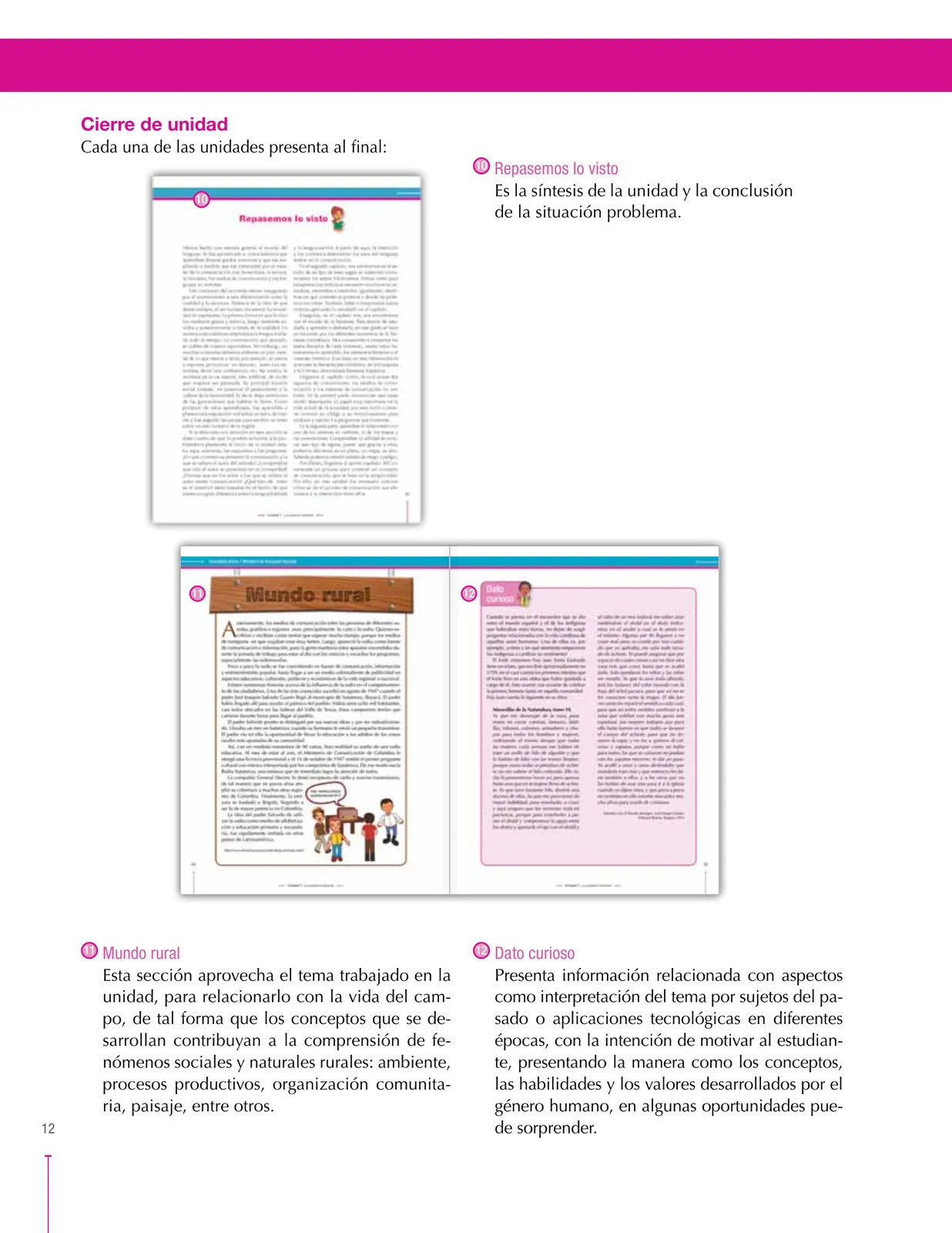 Miniatura página 12 de Lenguaje 8° · Secundaria Activa