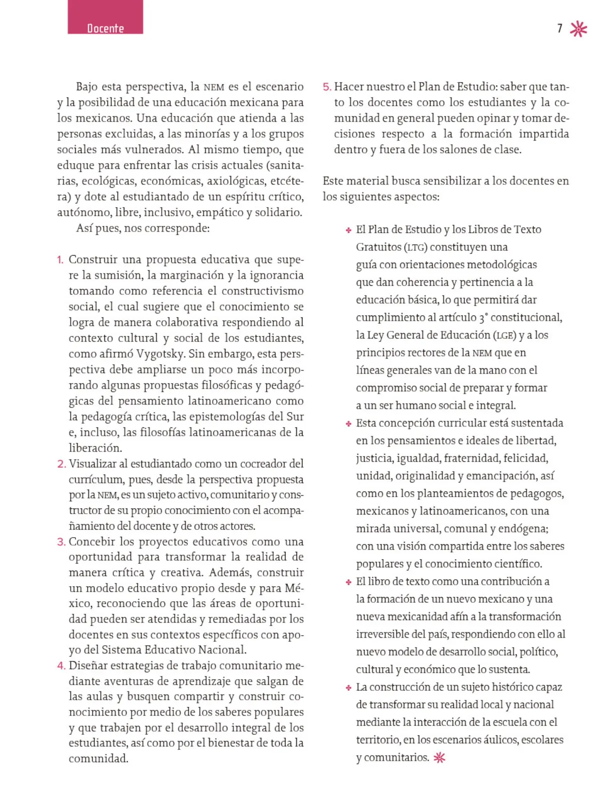 Miniatura página 8 de Un libro sin recetas, para la maestra y el maestro. Fase 3  Libro de Educación Primaria Grado 1°, 2°  Ciclo Escolar 2025 - 2026