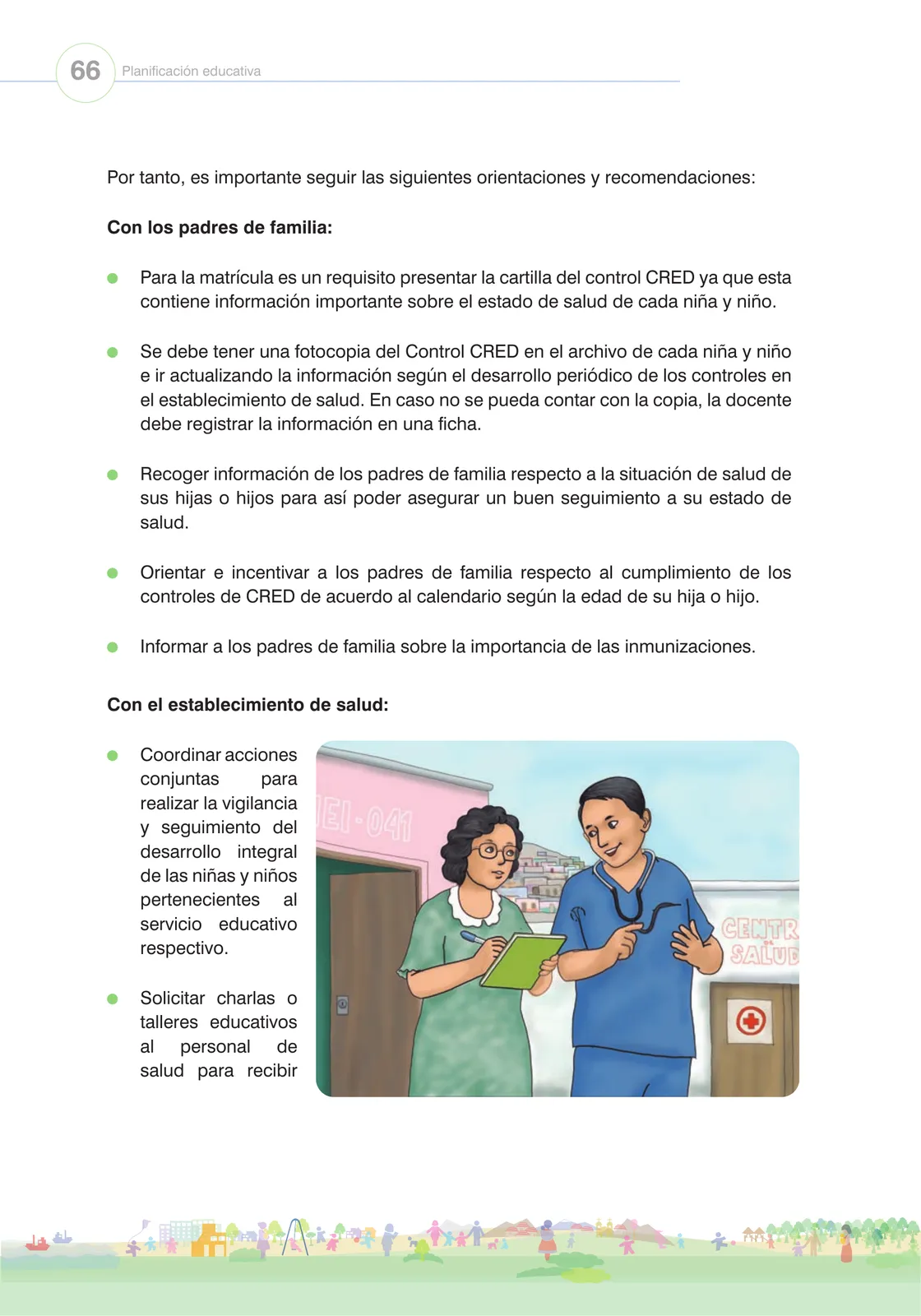 Miniatura página 68 de Orientaciones para el funcionamiento de las cunas y cunas jardín que brindan el servicio de educación y cuidado diurno con atención integral para niñas y niños de 12 a 36 meses : guía del servicio y protocolos · 2024