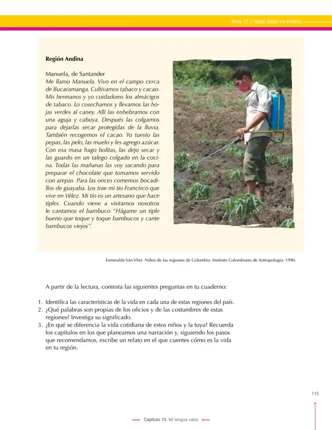Página 115 de Lenguaje 6° · Secundaria Activa