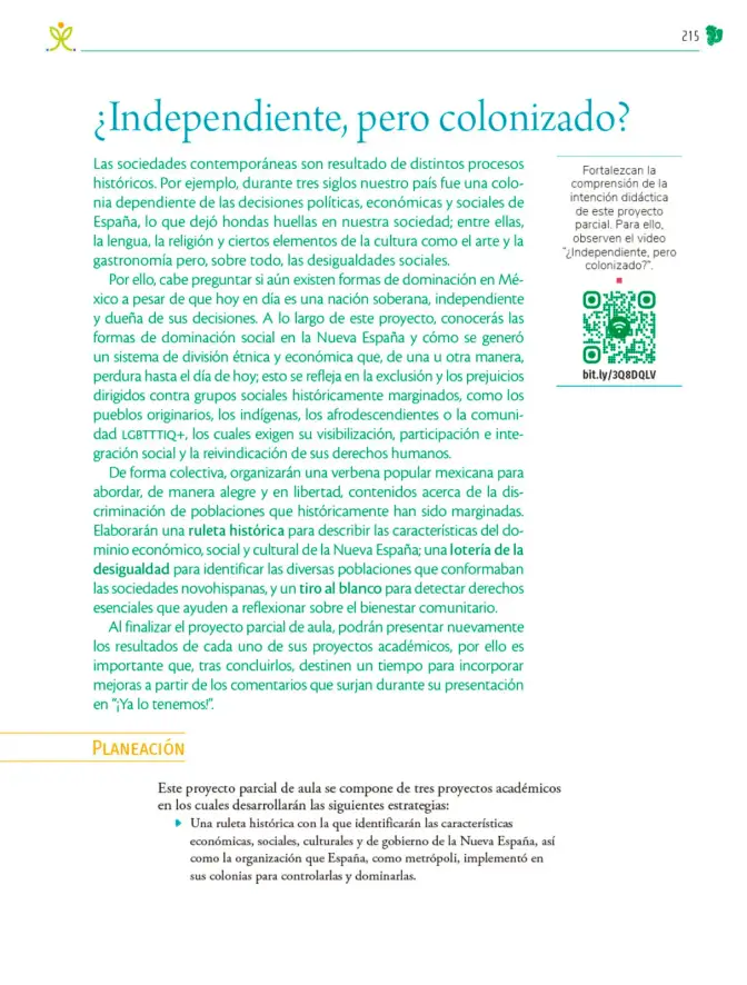 Página 216 de Colección Sk´asolil. Nuestro libro de Proyectos. Tomo I. Libro de Educación Telesecundaria Grado 2° Ciclo Escolar 2025 - 2026