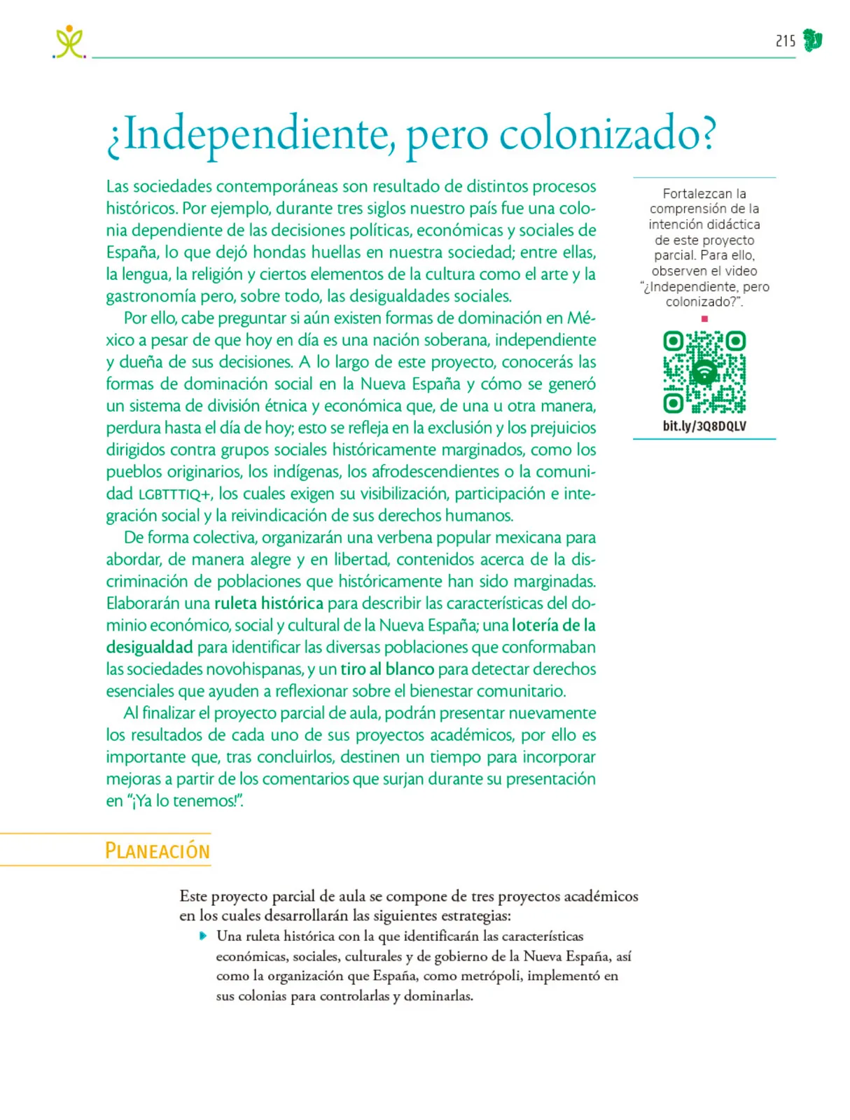 Miniatura página 216 de Colección Sk´asolil. Nuestro libro de Proyectos. Tomo I.    Libro de Educación Telesecundaria Grado 2°  Ciclo Escolar 2025 - 2026