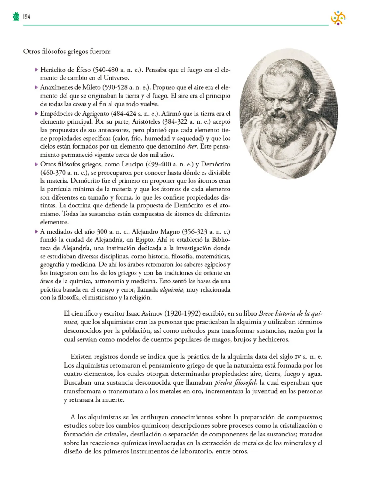 Miniatura página 195 de Colección Nanahuatzin. Saberes y pensamiento científico.   Libro de Educación Telesecundaria Grado 3°  Ciclo Escolar 2025 - 2026