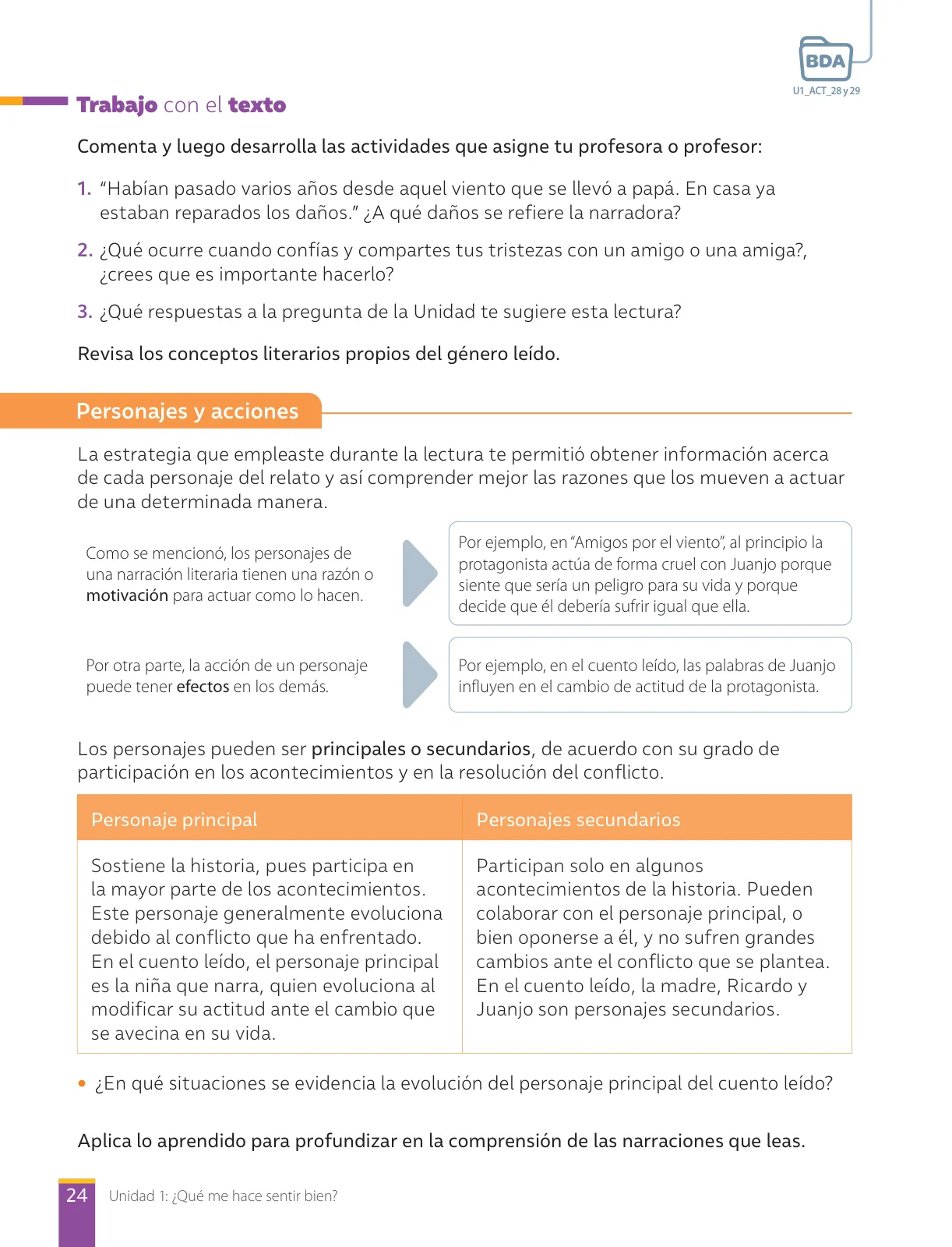 Página 26 de Libro de Lengua y Literatura – Séptimo Básico | Texto del Estudiante MINEDUC – Descargar PDF · 2024
