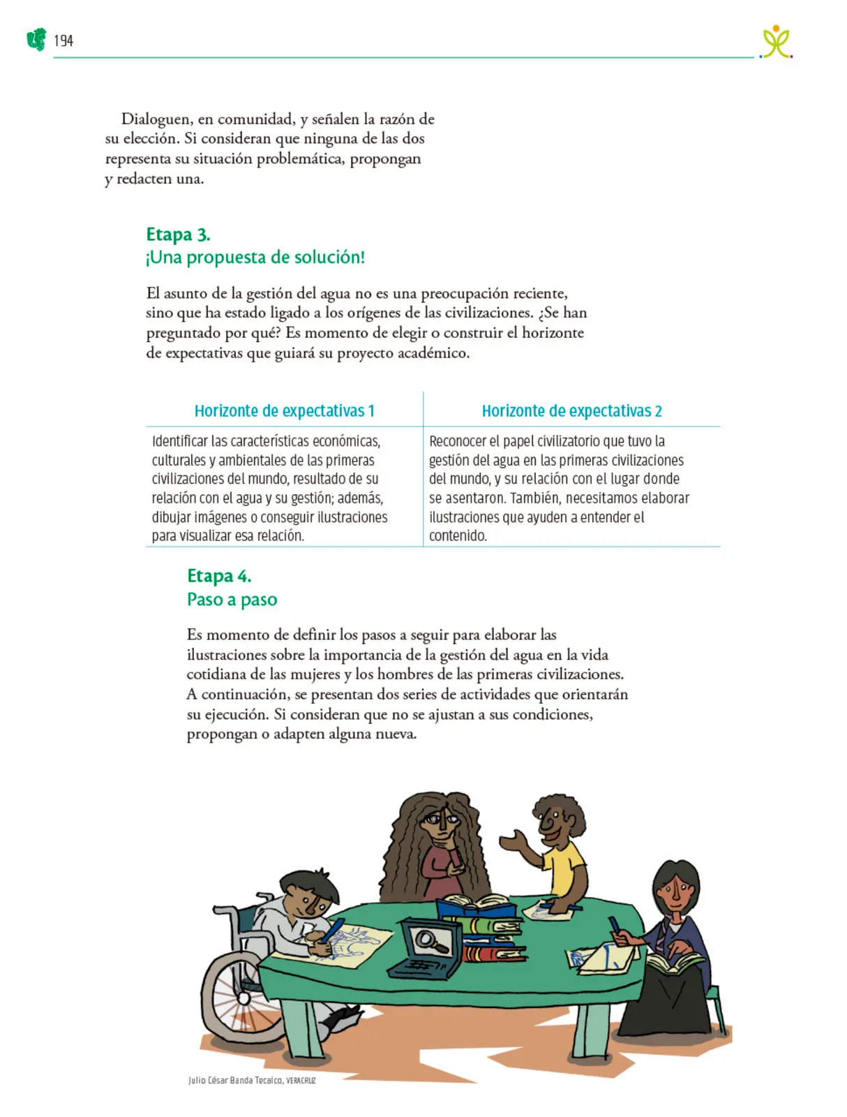 Página 195 de Colección Nanahuatzin. Nuestro libro de Proyectos. Tomo I. Libro de Educación Telesecundaria Grado 3° Ciclo Escolar 2025 - 2026