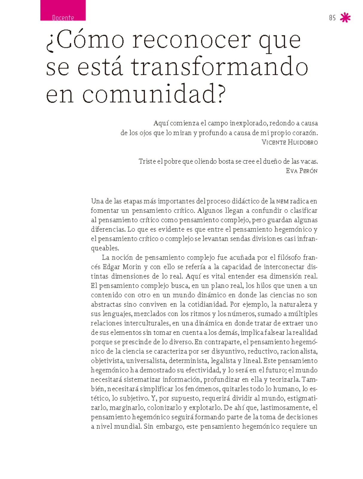 Página 86 de Un libro sin recetas para la maestra y el maestro. Fase 6. Libro de Educación Secundaria Grado 1°, 2°, 3° Ciclo Escolar 2025 - 2026