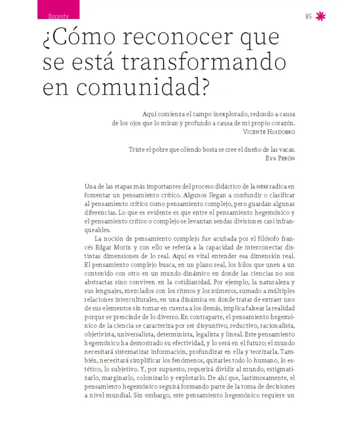 Página 86 de Un libro sin recetas para la maestra y el maestro. Fase 6. Libro de Educación Secundaria Grado 1°, 2°, 3° Ciclo Escolar 2025 - 2026