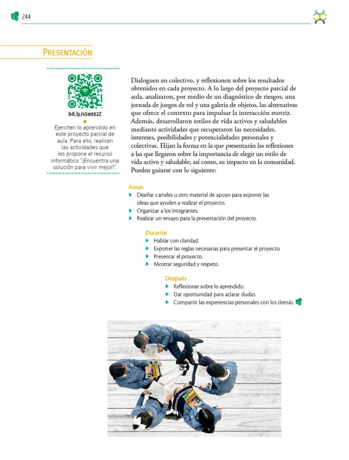 Página 245 de Colección Sk´asolil. Nuestro libro de Proyectos.  Tomo III.  Libro de Educación Telesecundaria Grado 2°  Ciclo Escolar 2025 - 2026