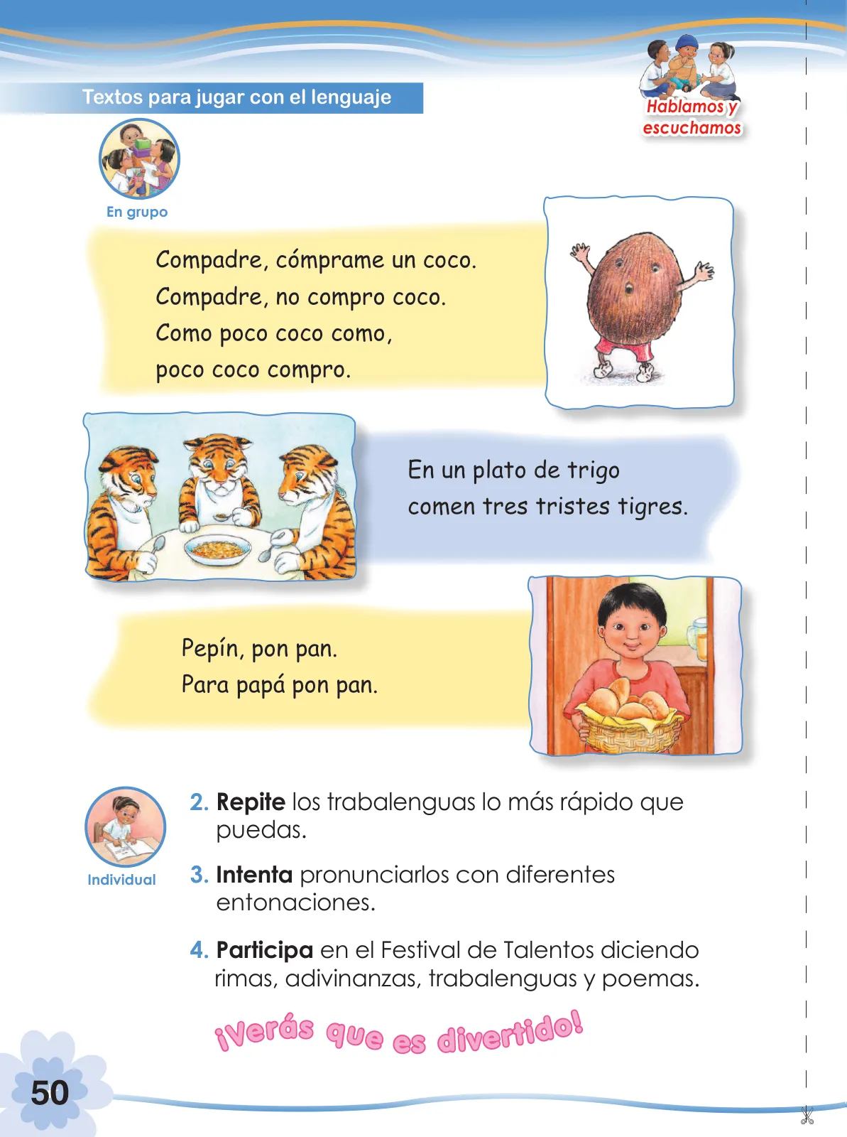 Miniatura página 52 de Comunicación 2 : cuaderno de trabajo para segundo grado de Educación Primaria 2019 · 2019