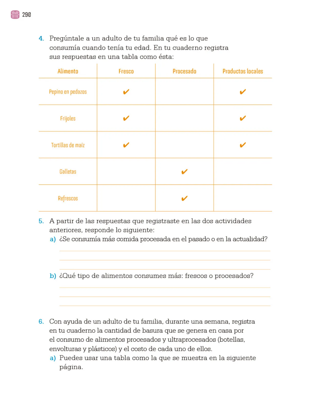 Miniatura página 293 de Proyectos Comunitarios.   Libro de Educación Primaria Grado 4°  Ciclo Escolar 2025 - 2026