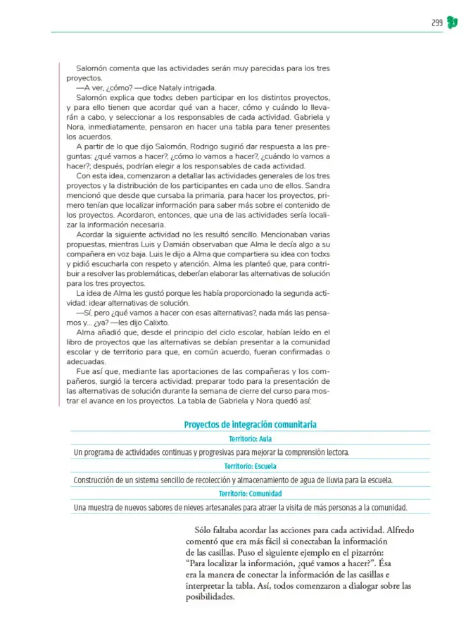 Página 300 de Colección Ximhai. Nuestro libro de Proyectos. Tomo I. Libro de Educación Telesecundaria Grado 1° Ciclo Escolar 2025 - 2026