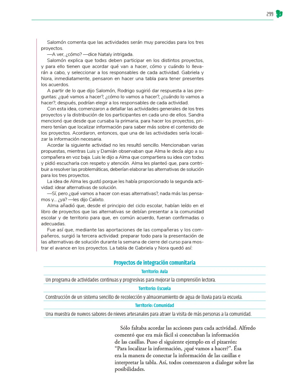 Miniatura página 300 de Colección Ximhai. Nuestro libro de Proyectos. Tomo I.   Libro de Educación Telesecundaria Grado 1°  Ciclo Escolar 2025 - 2026