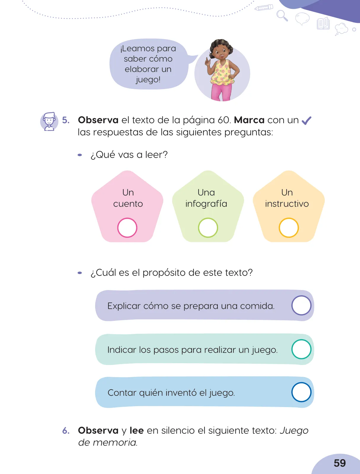 Miniatura página 61 de Cuadernillo de Comunicación 2, segundo grado de Primaria · 2023
