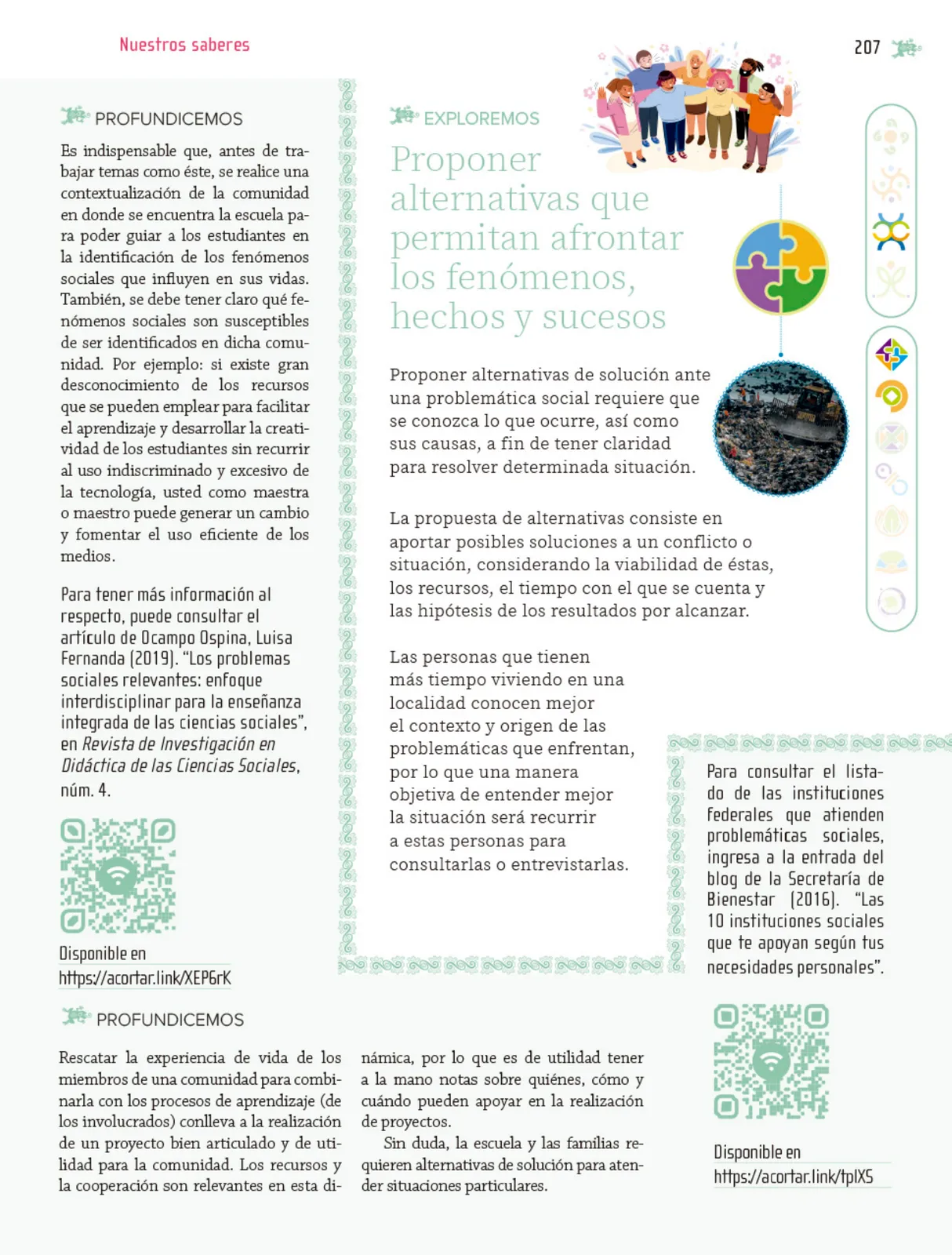Miniatura página 208 de Nuestros saberes: Libro para alumnos, maestros y familia.   Libro de Educación Primaria Grado 5°  Ciclo Escolar 2025 - 2026