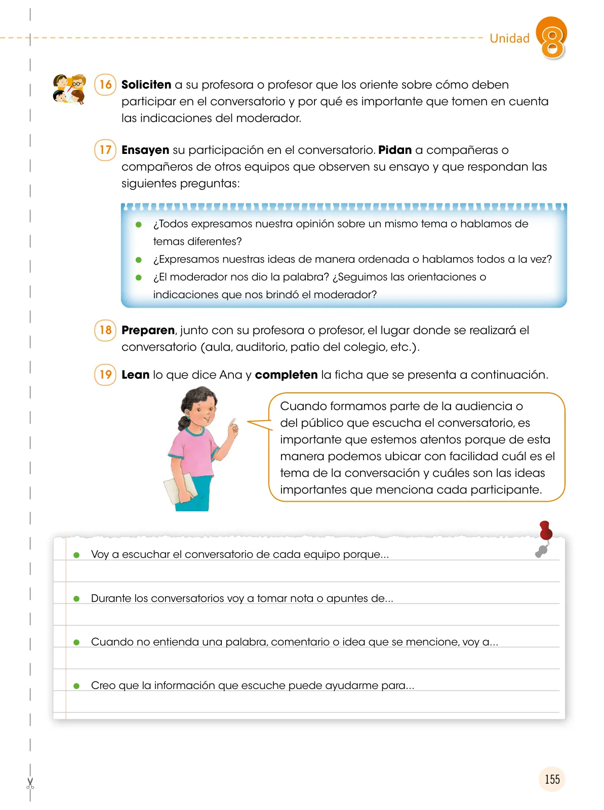 Miniatura página 156 de Comunicación 6 : cuaderno de trabajo para sexto grado de Educación Primaria 2019 · 2019