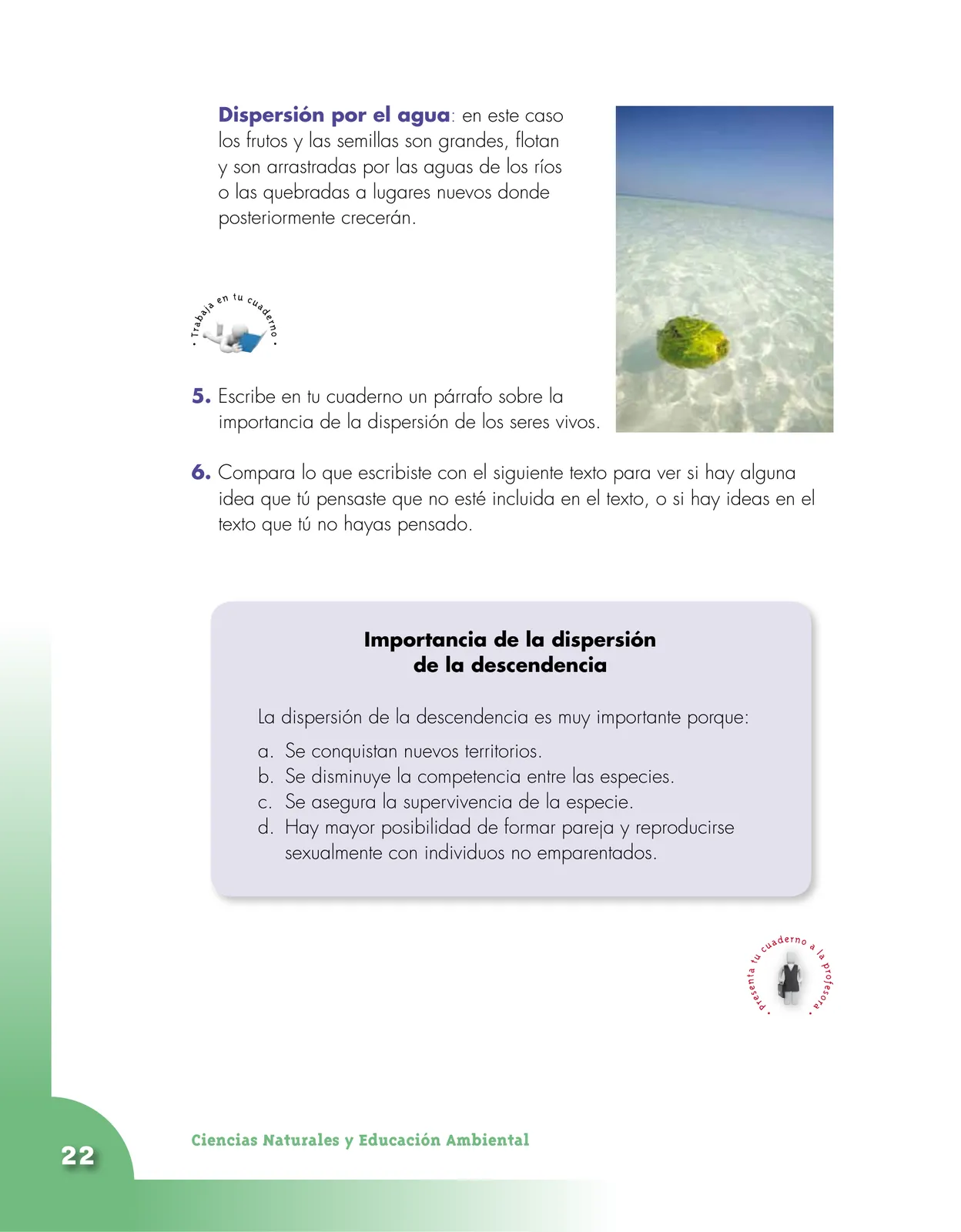 Miniatura página 22 de Ciencias Naturales 4° · Cartilla 02