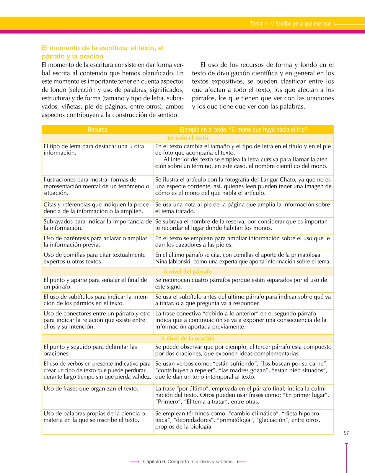 Página 97 de Lenguaje 9° · Secundaria Activa