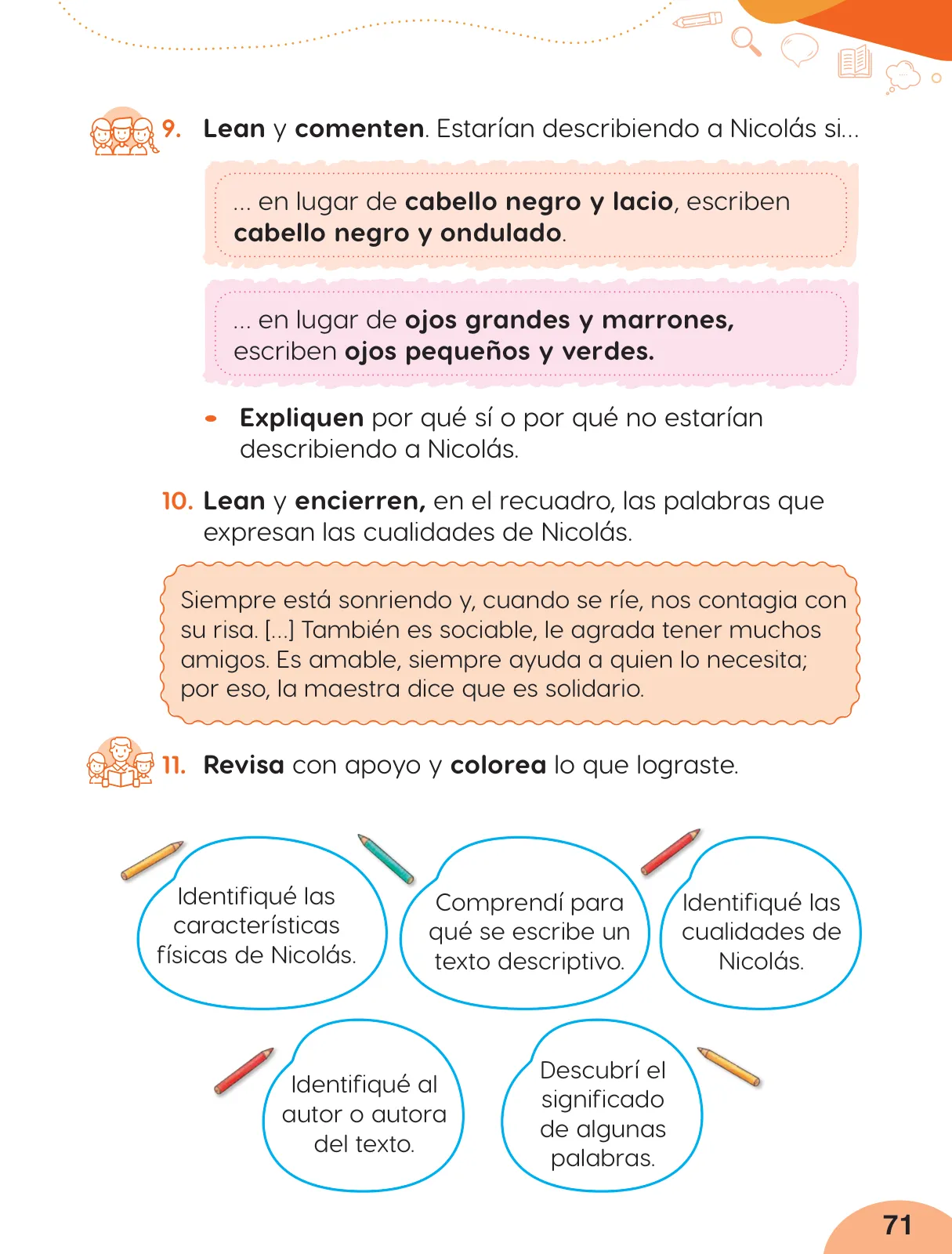 Página 73 de Cuadernillo de Comunicación 2, segundo grado de Primaria · 2023