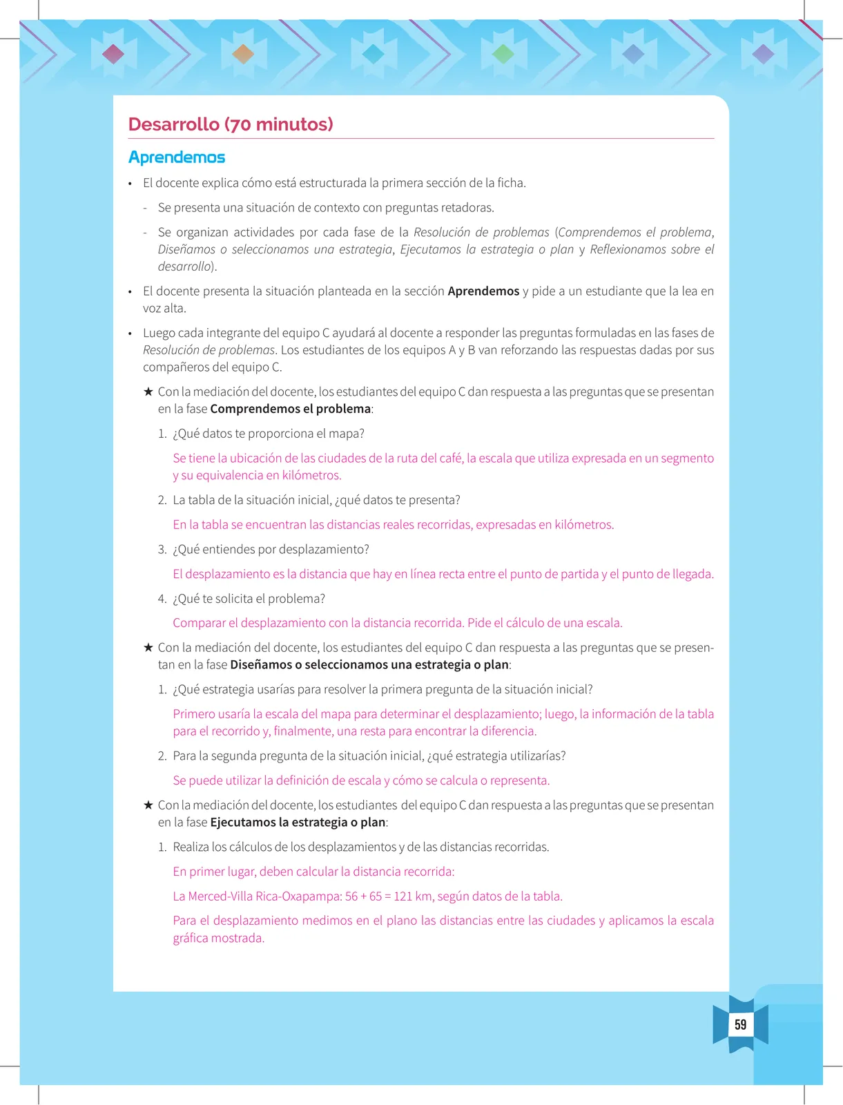 Miniatura página 61 de Resolvamos problemas 5 : manual para el docente 2018 · 2018