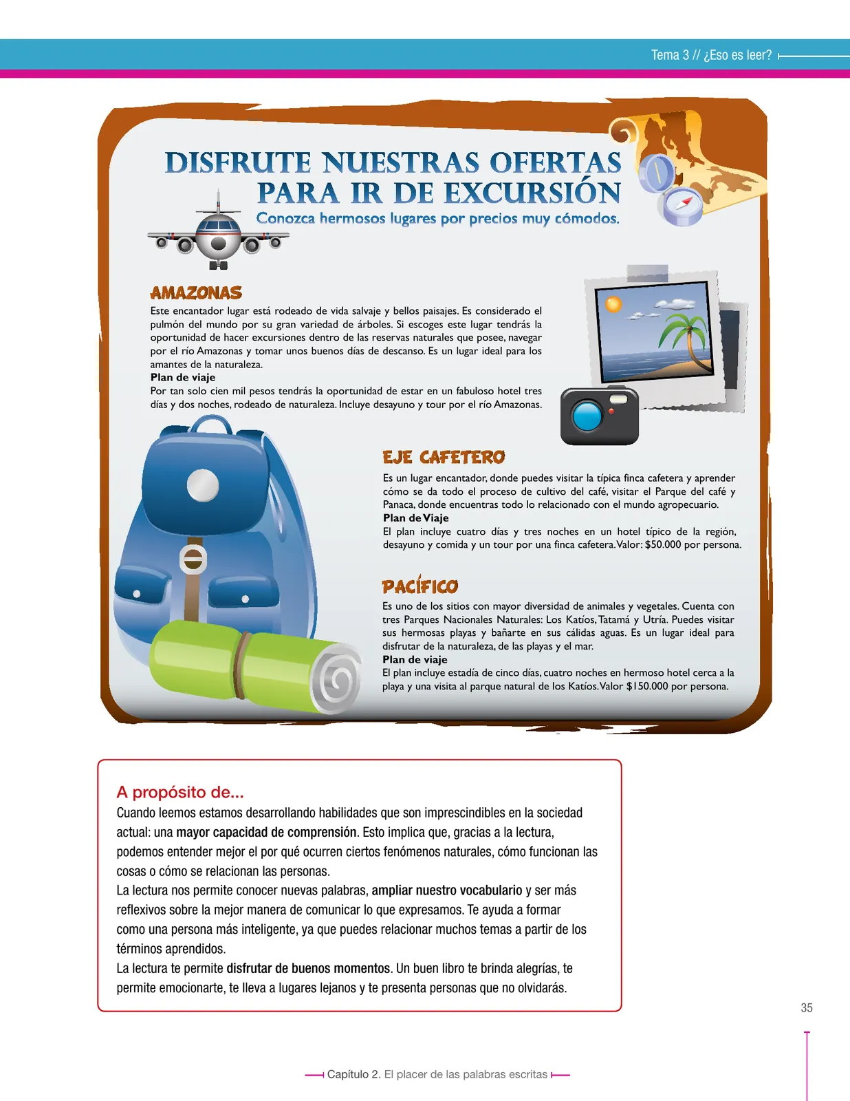 Miniatura página 35 de Lenguaje 6° · Secundaria Activa
