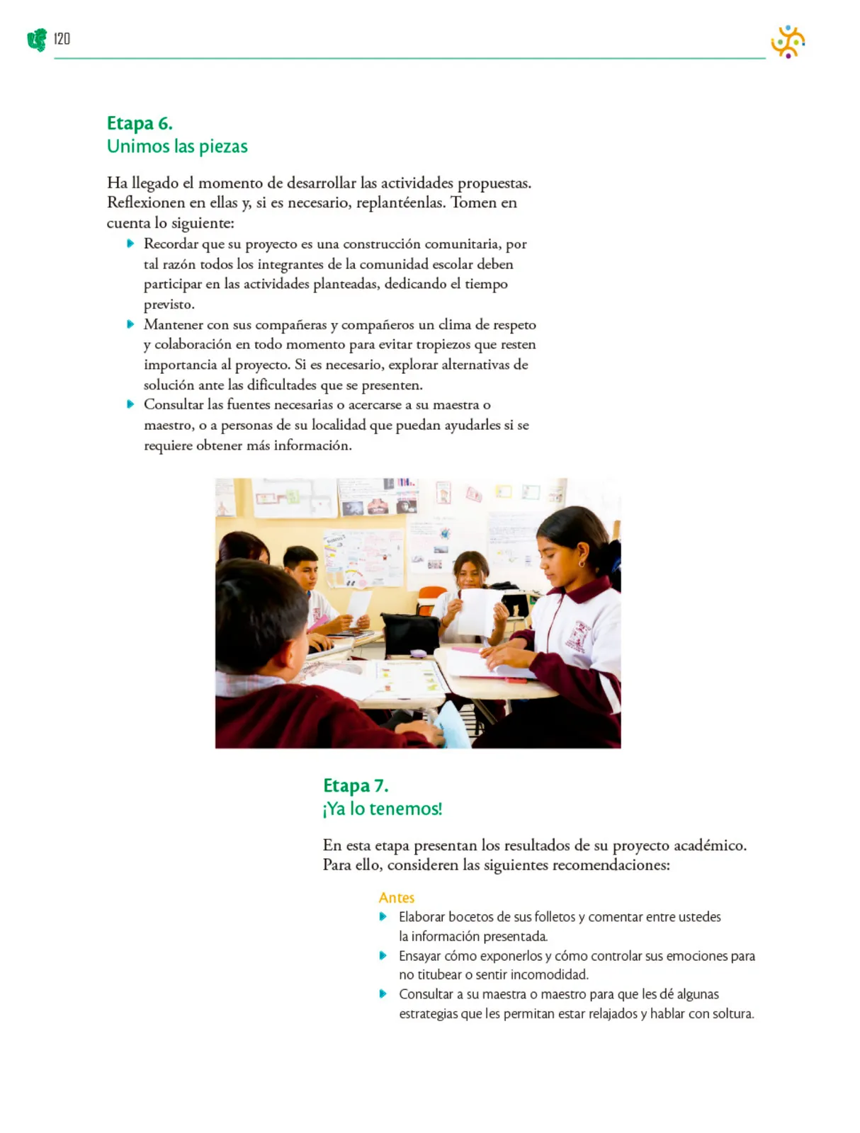 Miniatura página 121 de Colección Sk´asolil. Nuestro libro de Proyectos.  Tomo II.  Libro de Educación Telesecundaria Grado 2°  Ciclo Escolar 2025 - 2026