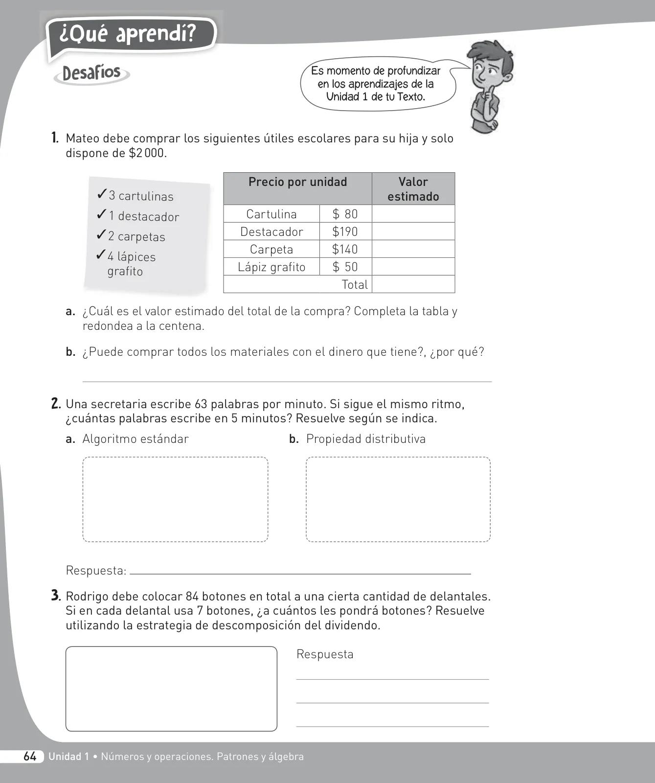 Miniatura página 65 de Matemática – Cuarto Básico | Texto del Estudiante MINEDUC – Descargar PDF · 2024