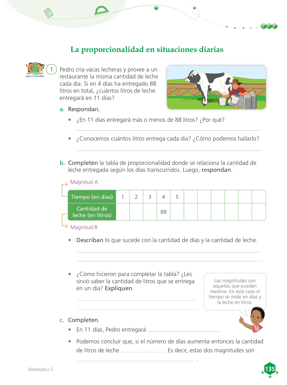 Miniatura página 136 de Matemática 5 : cuaderno de trabajo para quinto grado de Educación Primaria 2018 · 2018