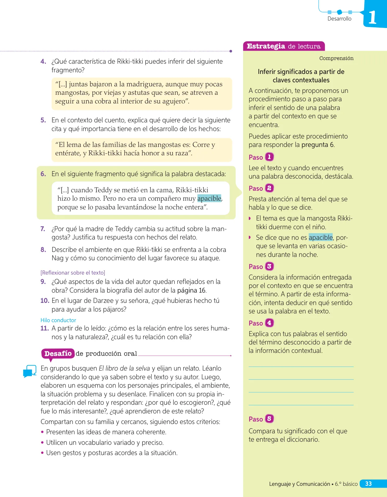 Página 92 de Lenguaje y Comunicación – Sexto Básico | Texto del Estudiante MINEDUC – Descargar PDF · 2024