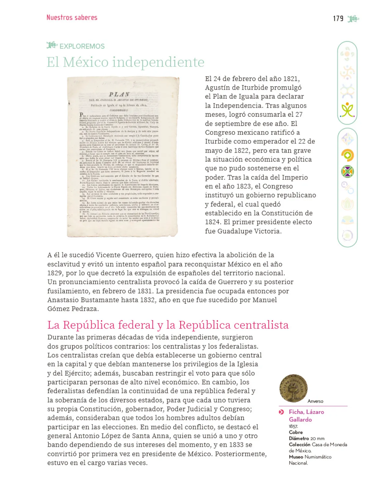 Página 180 de Nuestros saberes: Libro para alumnos, maestros y familia. Libro de Educación Primaria Grado 5° Ciclo Escolar 2025 - 2026