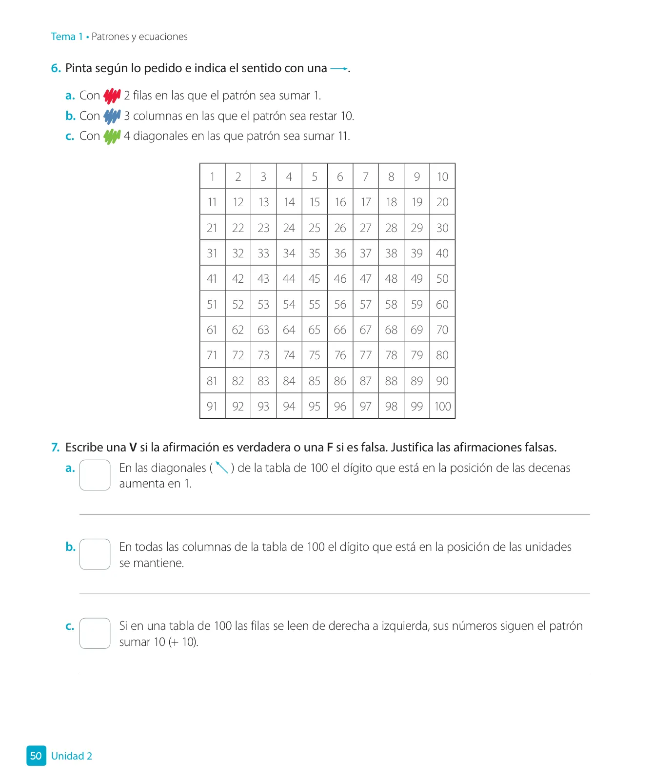 Página 52 de Matemática – Tercero Básico | Texto del Estudiante MINEDUC – Descargar PDF · 2024