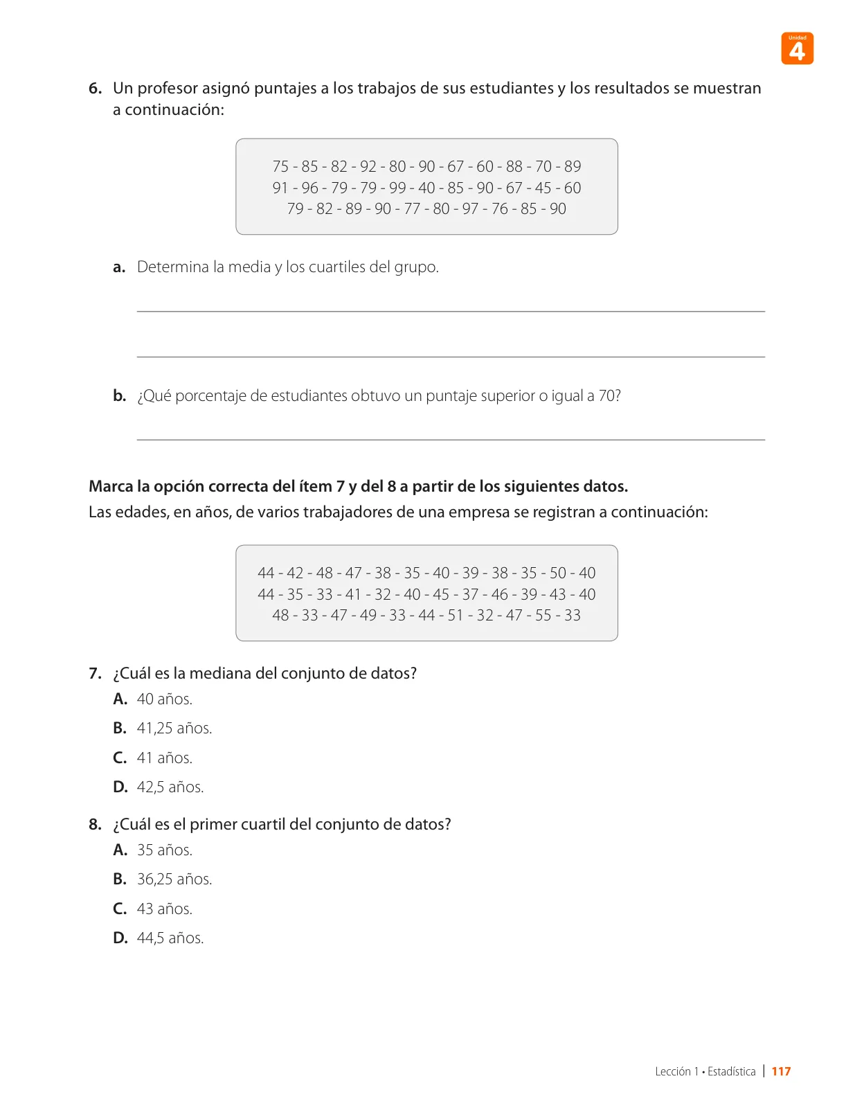 Miniatura página 119 de Matemática – Octavo Básico | Texto del Estudiante MINEDUC – Descargar PDF · 2024